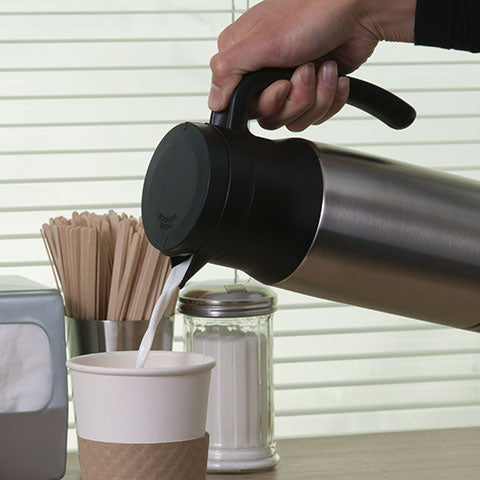 34 oz. Stainless Vacuum Creamer / Dairy Server SH-MAE10 - Image 2